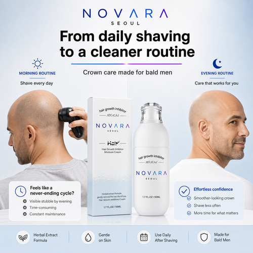 NOVARA™ Hair Growth Inhibitor Cream — Crown Edition