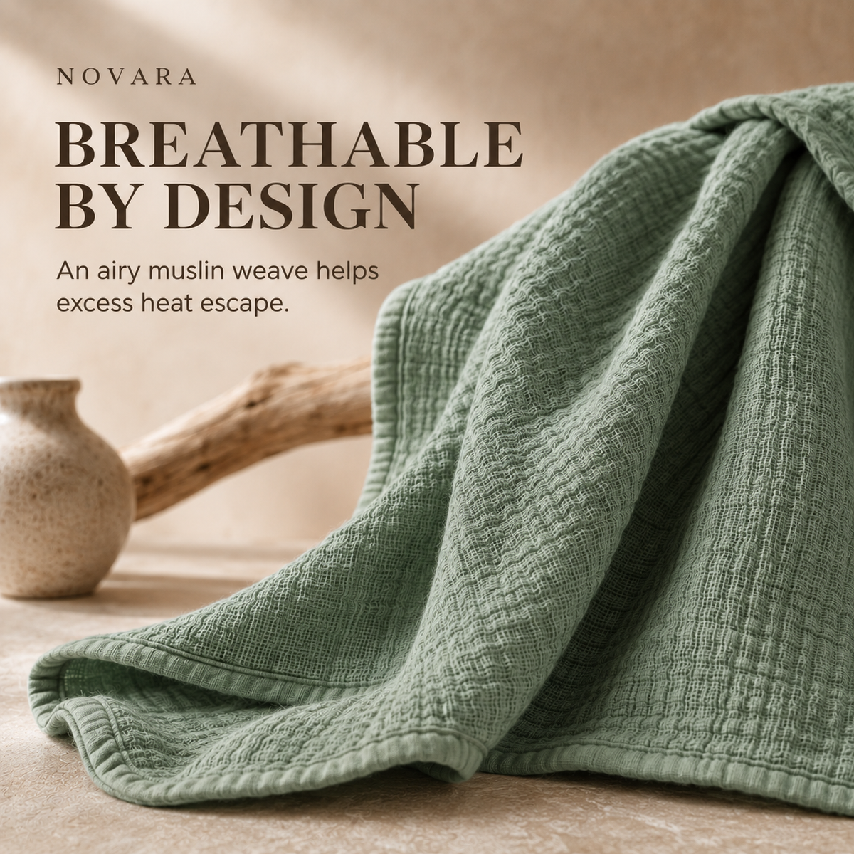 Breathable by Design — airy muslin weave helps excess heat escape [all-colors]